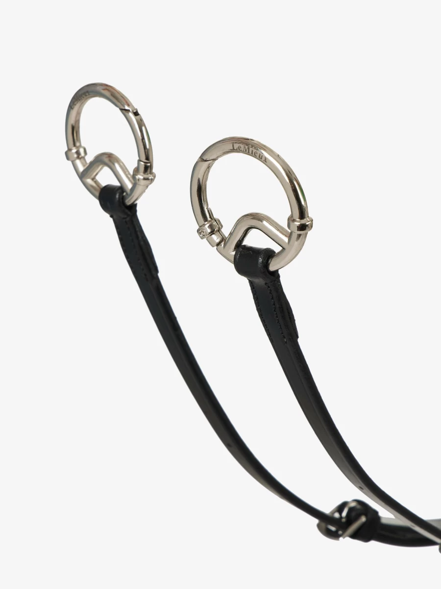 LeMieux Black/Silver Breastplate with D-Ring Attachments for Equestrian Riding