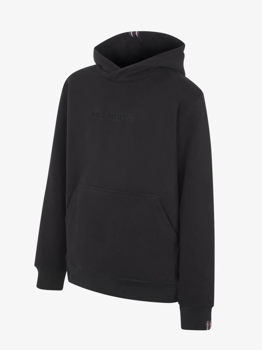 LeMieux Boys' Equestrian Hoodie - Black Youth Riding Jacket for Young Riders