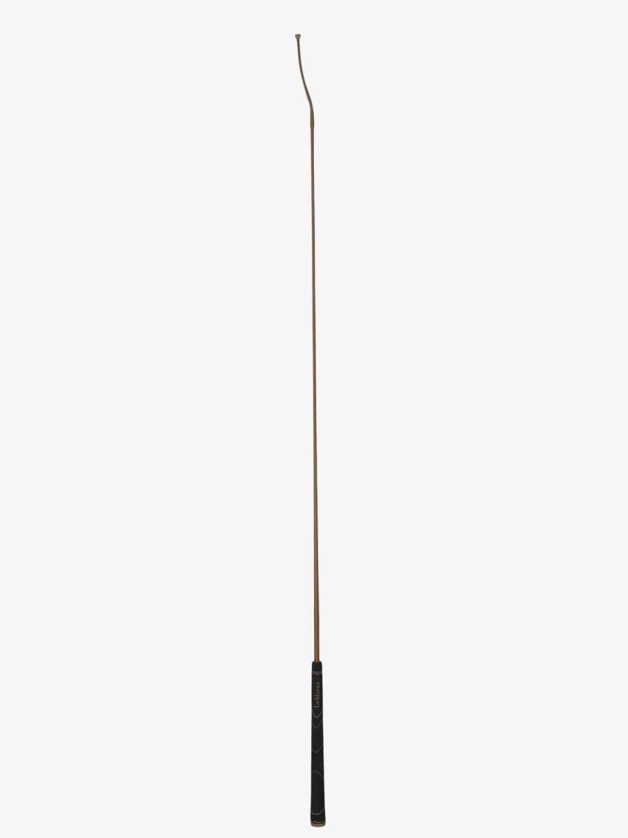 LeMieux Grip-Tek Schooling Whip - Brown Equestrian Whip One Size for Horse Training