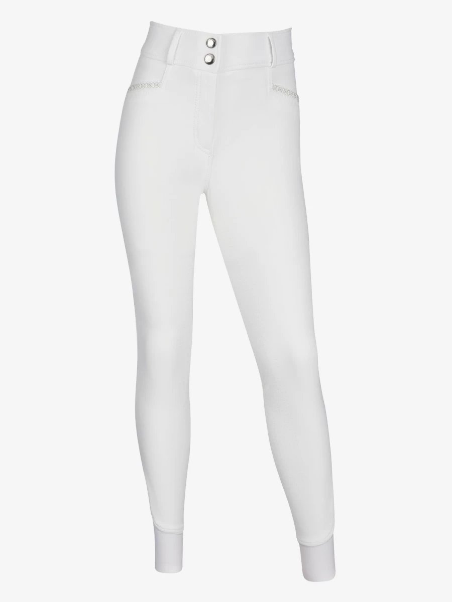 LeMieux Young Rider St Tropez White Equestrian Breeches for Horse Riding