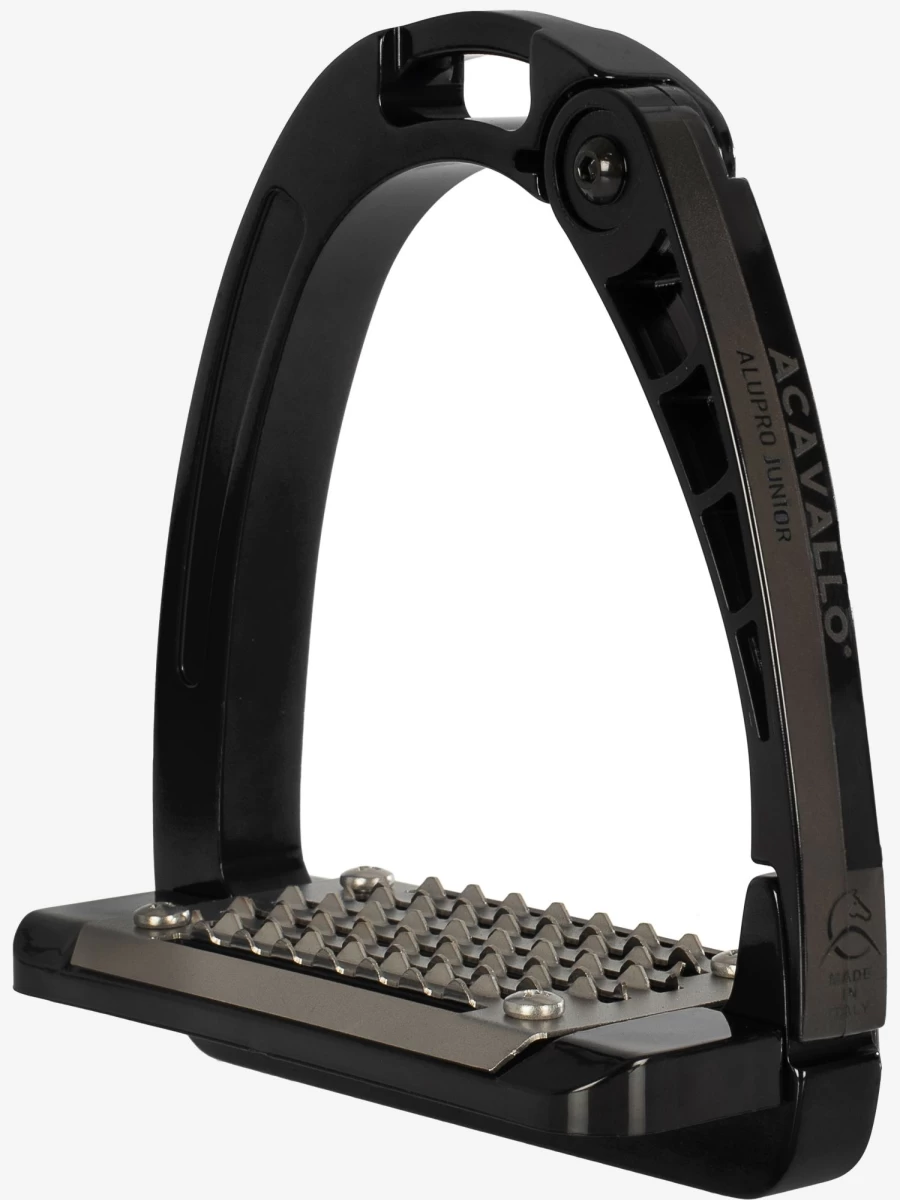LeMieux Black Arena Junior Stirrups - One Size Adjustable for Youth Riders