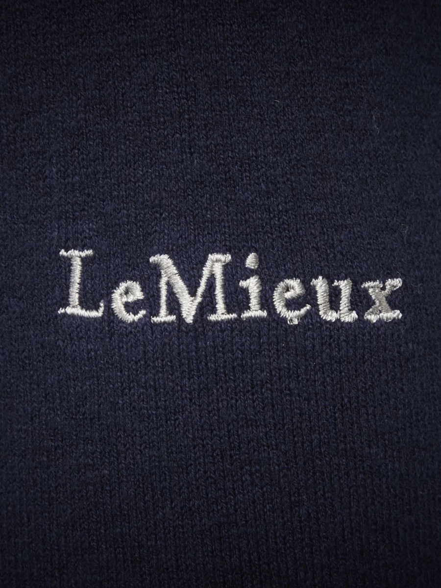 LeMieux Men's Navy Blue Crew Neck Sweater - Soft Casual Knit Jumper for Men