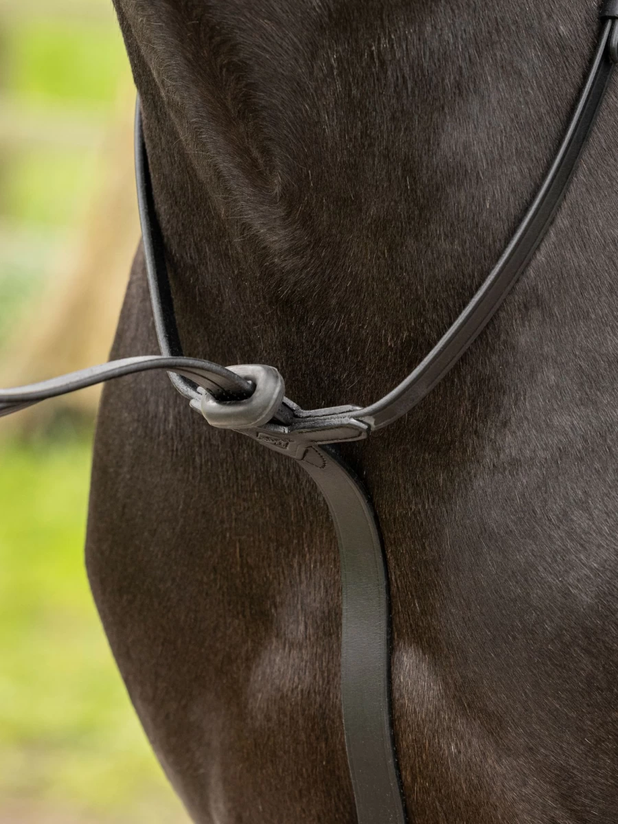 LeMieux Black Rubber Martingale Stoppers for Horse Training - One Size