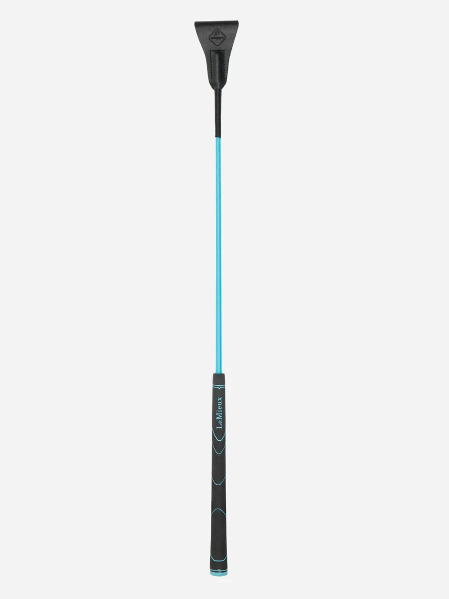 LeMieux Grip-Tek Jumping Whip in Azure - One Size Equestrian Training Whip