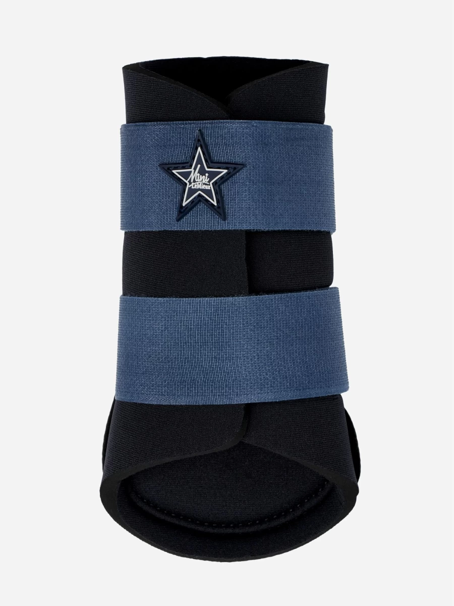 LeMieux Mini Brushing Boots in Indigo - Horse Leg Protection for Training & Show