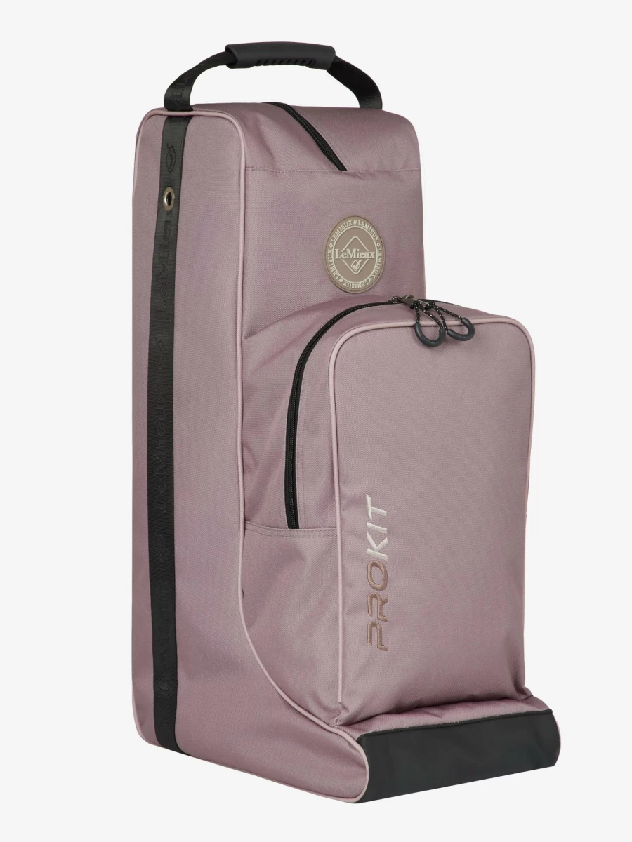LeMieux Walnut Leather Boot and Hat Storage Bag - One Size Equine Organizer