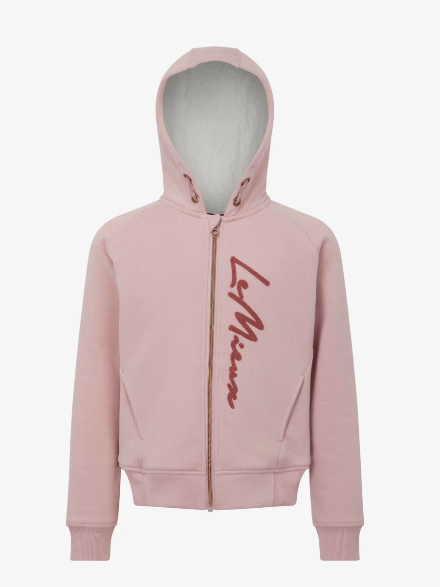 LeMieux Young Rider Sherpa Lined Hollie Hoodie - Pink Quartz Equestrian Jacket for Girls
