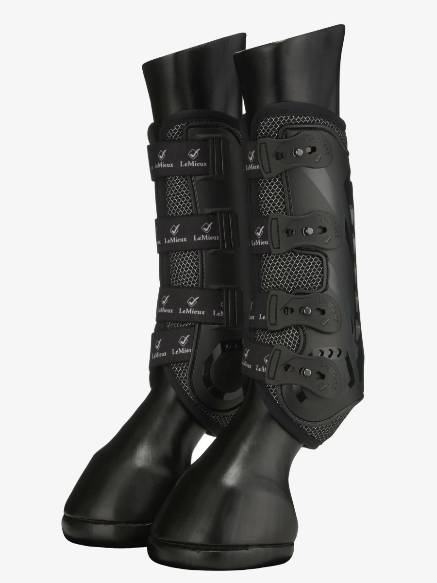 LeMieux Ultra Comfort Black Mesh Snug Boots for Enhanced Breathability