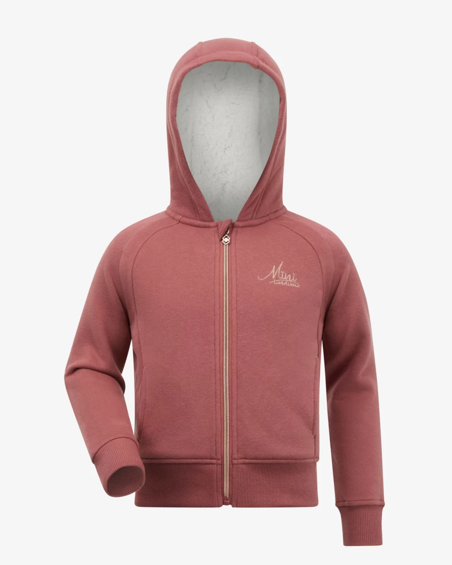 LeMieux Mini Sherpa Lined Lily Hoodie in Orchid - Cozy Fleece Pullover for Women