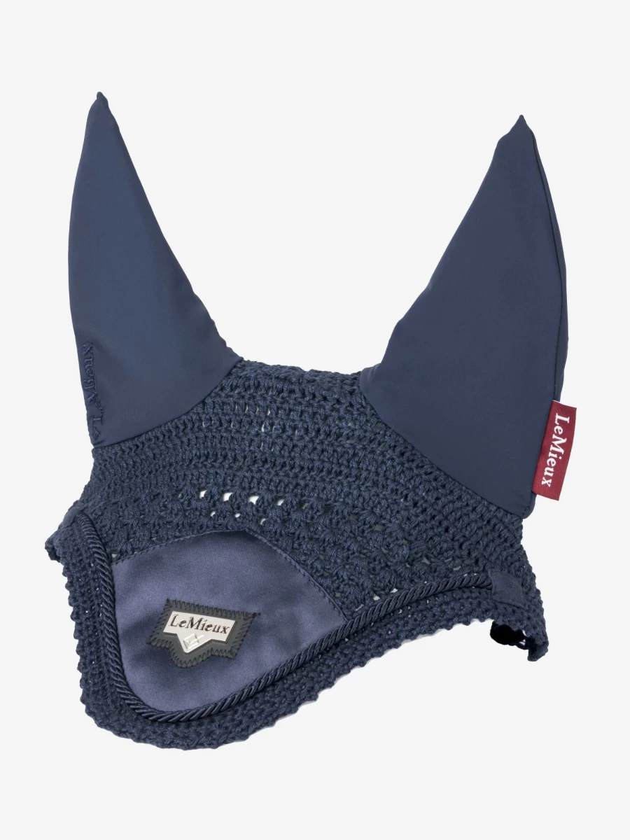 LeMieux Loire Fly Hood Navy - Lightweight Breathable Horse Riding Fly Hood