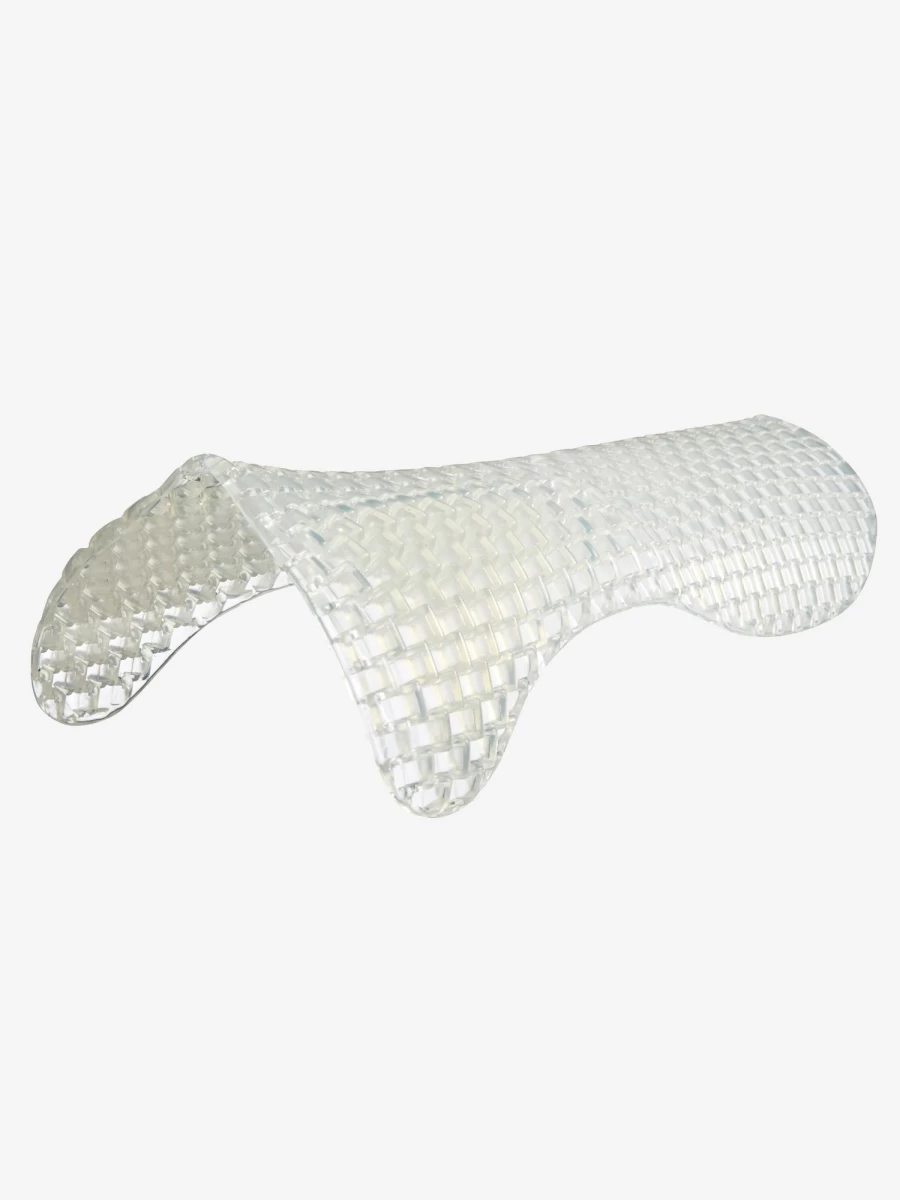 LeMieux Respira Gel Pad with Front Riser Clear One Size - Breathable & Comfortable Horse Riding Accessory