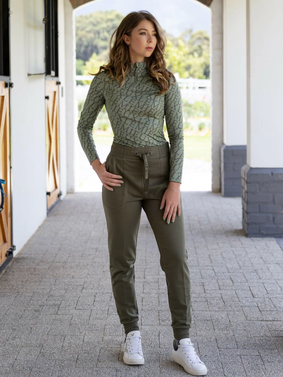LeMieux Josie Jogger Forest Green Equestrian Riding Pants