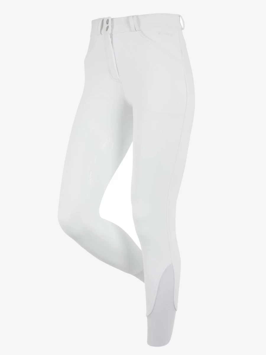 LeMieux Drytex Waterproof Equestrian Breeches Full Seat White - Breathable Riding Pants for Women