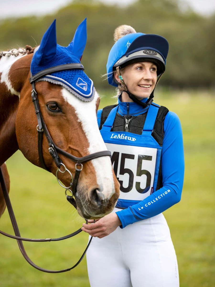 LeMieux Blue Eventing Bib One Size Horse Riding Competition Apparel