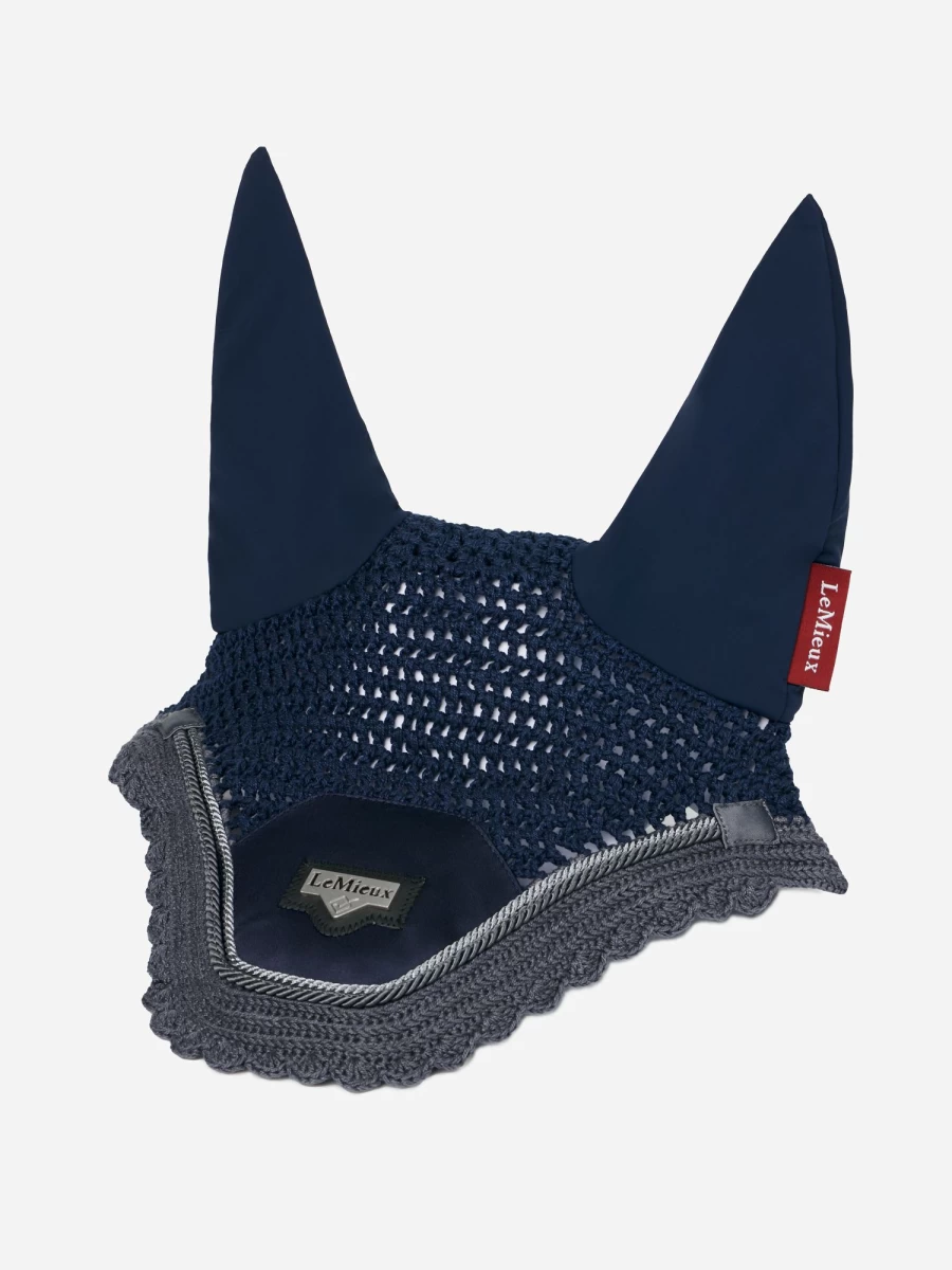 LeMieux Loire Fly Hood Twilight Navy - Lightweight Horse Riding Fly Hood with UV Protection