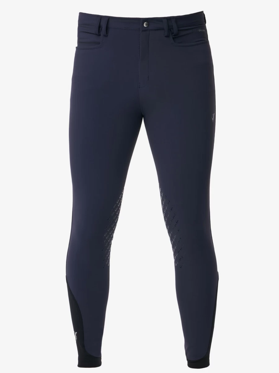 LeMieux Men's Navy Equestrian Breeches - Comfortable Riding Pants for Horseback