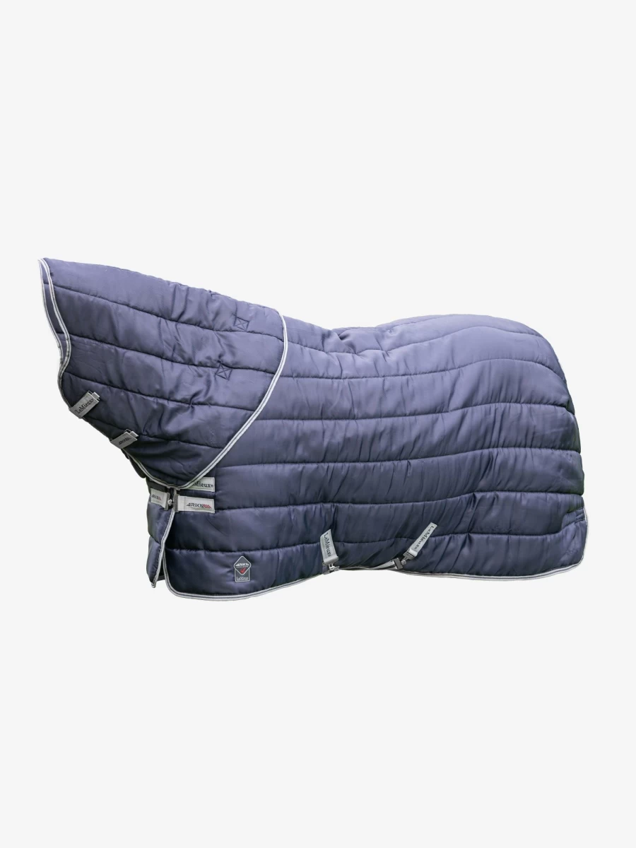 LeMieux Stable-Tek 200G Breathable Neck Cover in Navy Blue for Horse Riding Comfort