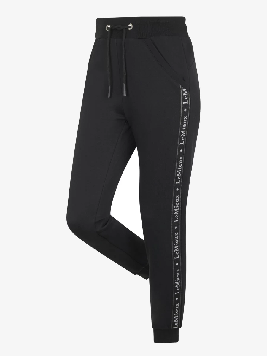 LeMieux Women's Elite Black Jogger Pants - Premium Athletic Running Lounge Wear