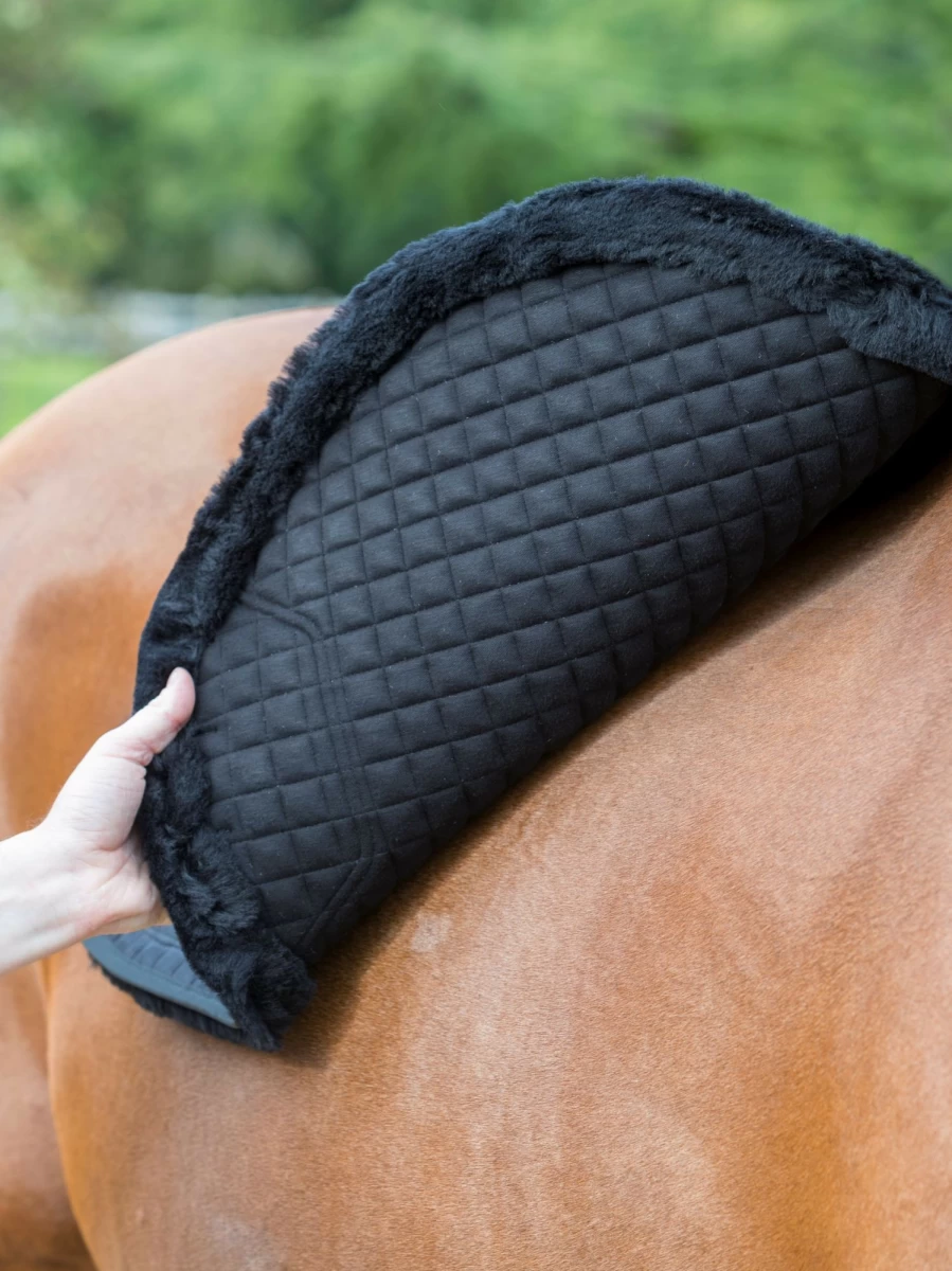 LeMieux Sensitive Eurojump Square Black Large Horse Riding Saddle