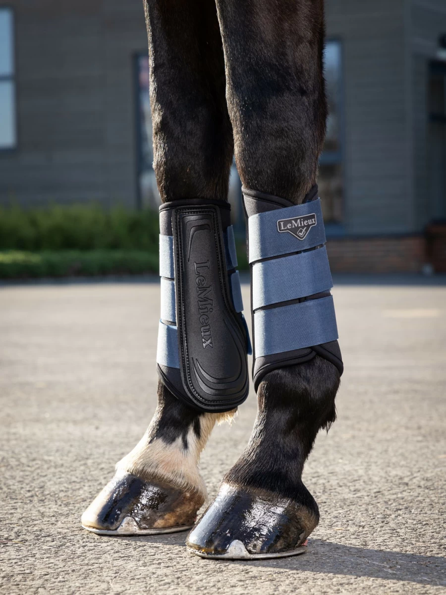 LeMieux Grafter Brushing Boot Atlantic - Horse Brushing Boots for Protection & Comfort