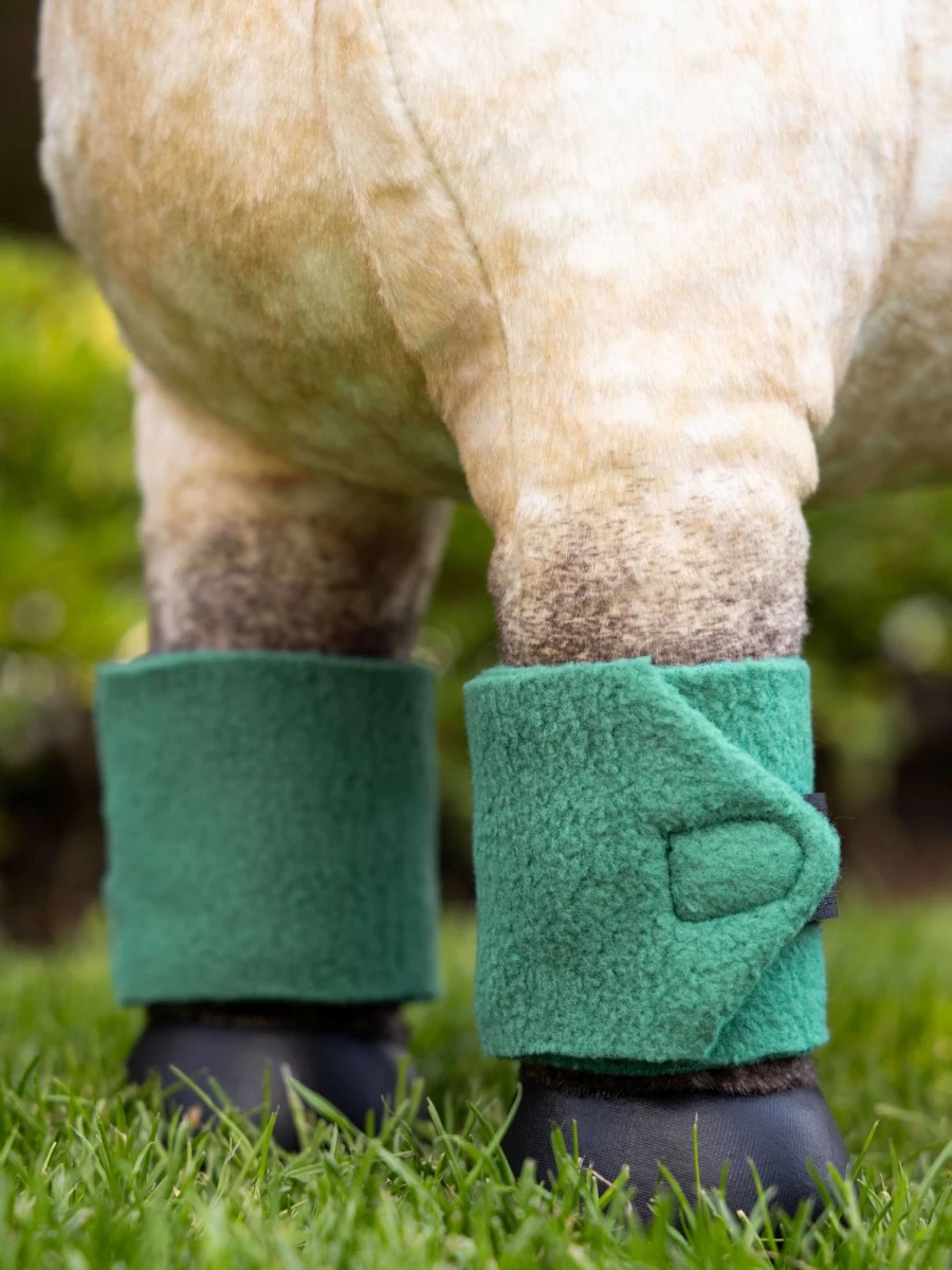LeMieux Evergreen Toy Pony Bandages - One Size Horse Wraps for Equine Care