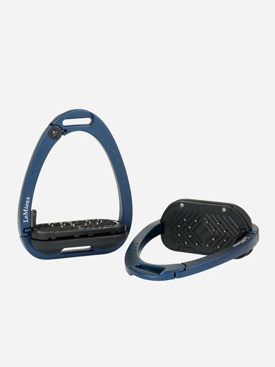 LeMieux Vector Balance Stirrup in Navy - One Size Equestrian Riding Stirrups