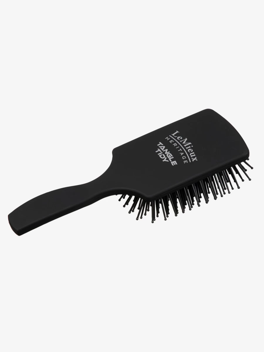 LeMieux Tangle Tidy Hair Brush - Detangling Comb for Smooth & Shiny Hair, Black, One Size