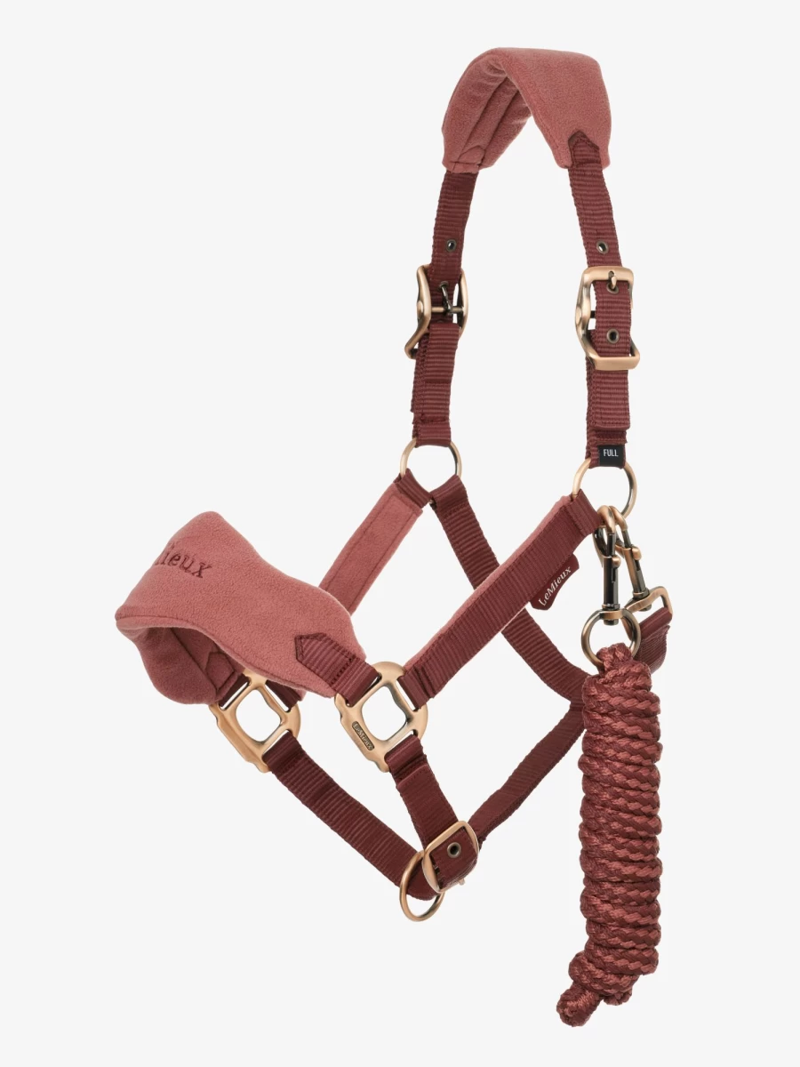 LeMieux Vogue Headcollar & Lead Rope Set in Orchid for Horses – Premium Equestrian Training Gear
