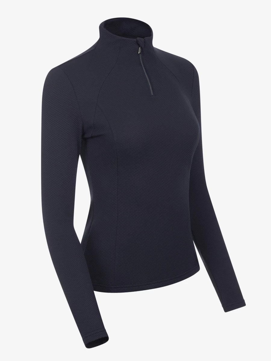 LeMieux Women's Alice Quarter Zip Pullover in Navy - Lightweight Athletic Top