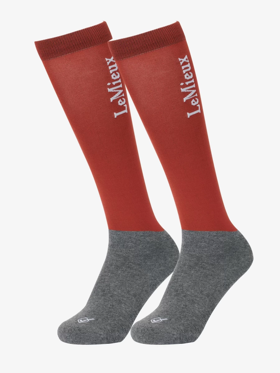 LeMieux Sienna Competition Socks - Premium Twin Pack for Equestrian Sports