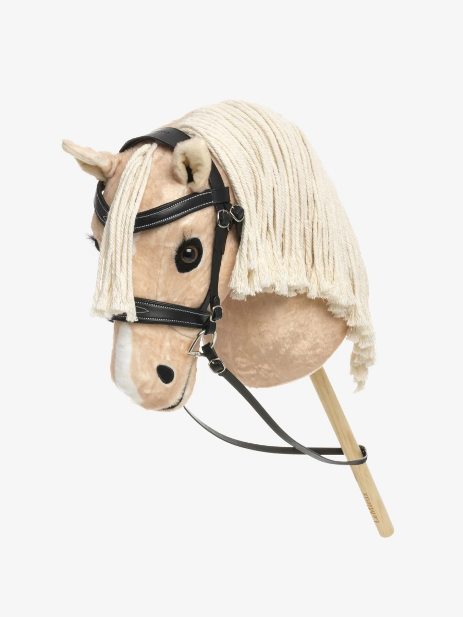 LeMieux Black Hobby Horse Competition Bridle - Adjustable One Size for Equestrian Sports
