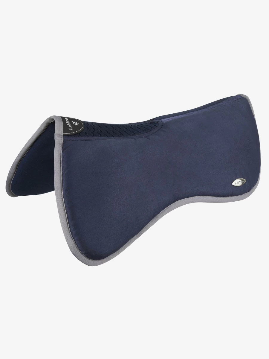 LeMieux Wither Relief Memory Foam Half Pad - Navy Blue Horse Saddle Pad for Comfort & Support