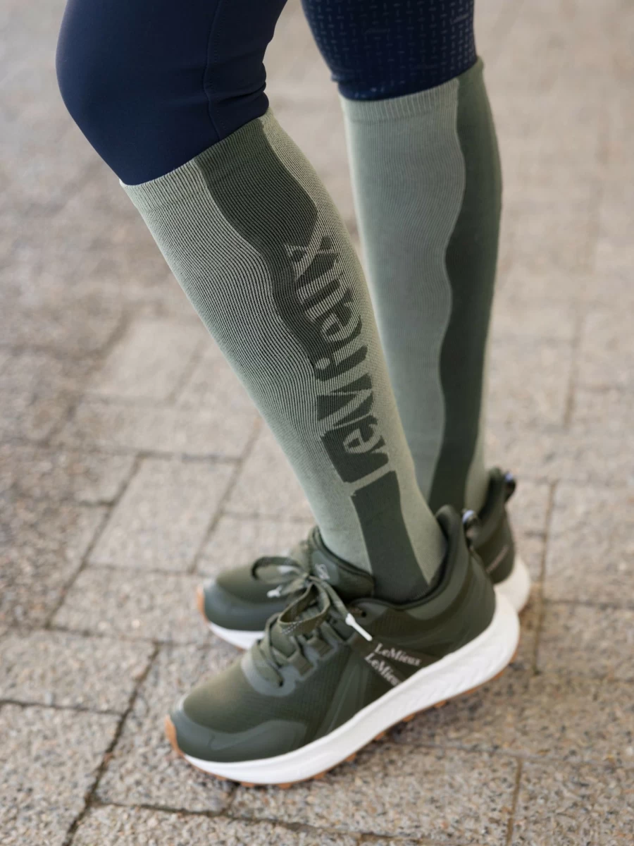 LeMieux Silicone Socks for Horses – Breathable & Non-Slip Fern Design