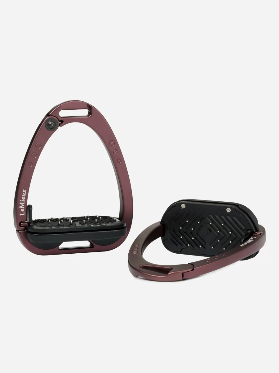 LeMieux Vector Control Stirrup - Auburn, One Size - Premium Equestrian Stirrups for Safety & Comfort