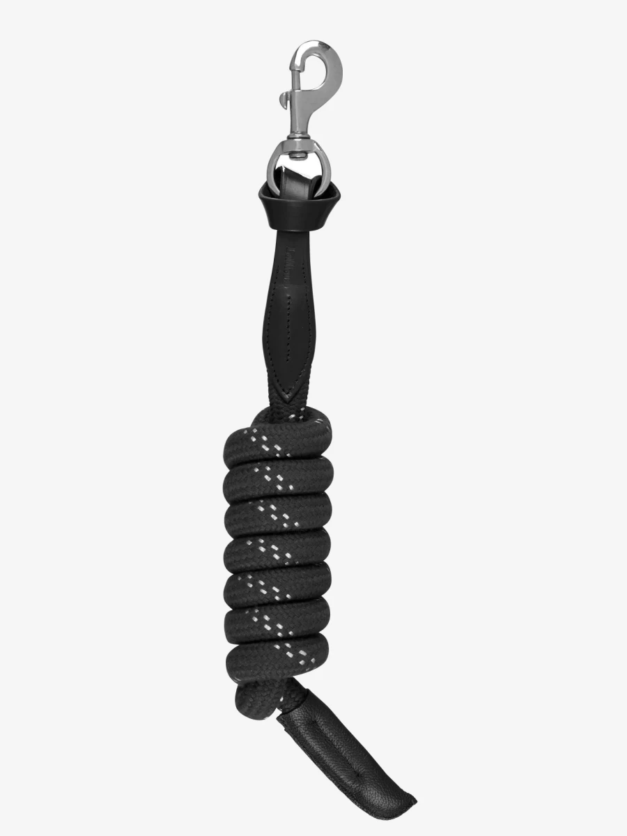 LeMieux Black Lasso Lead Rope - Adjustable One Size Horse Training Rope
