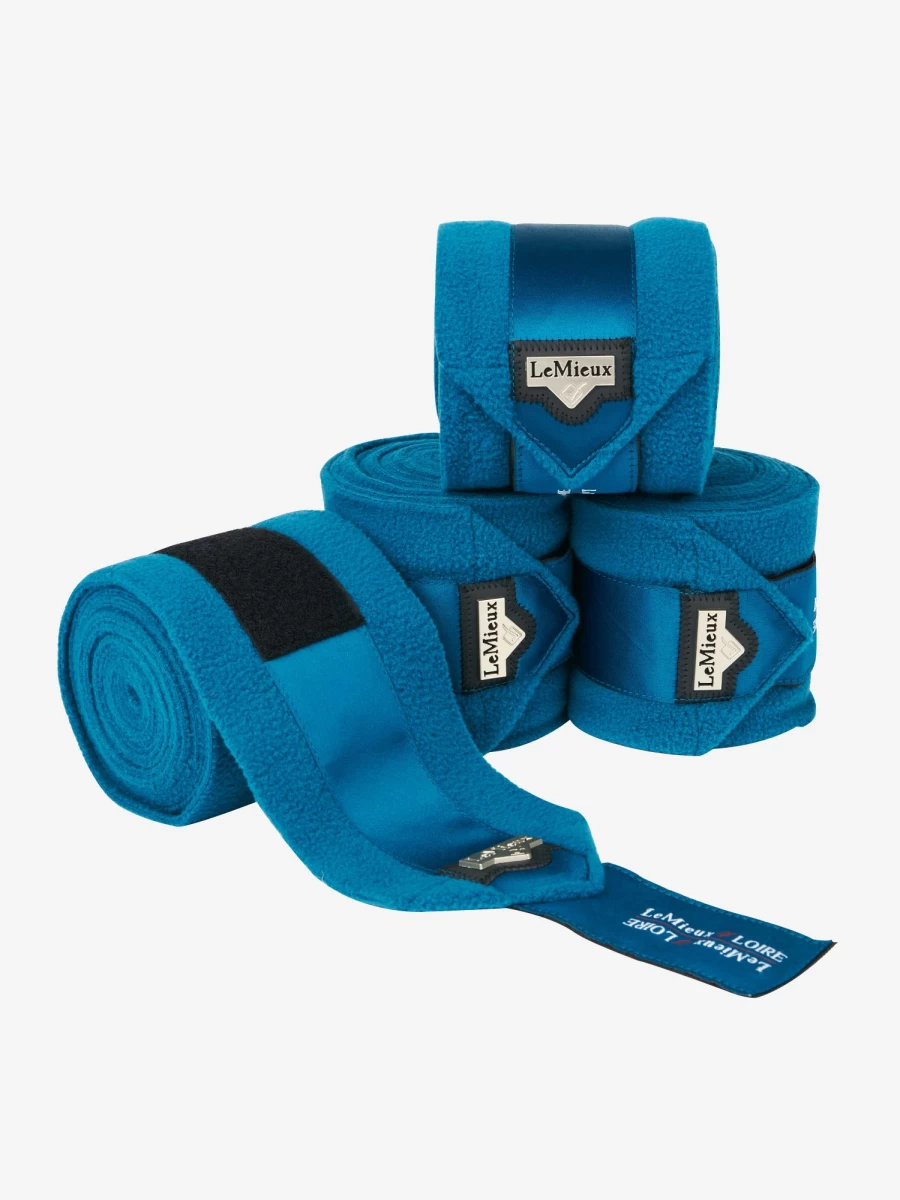 LeMieux Loire Polo Bandages - Marine Blue Horse Wraps for Support & Protection