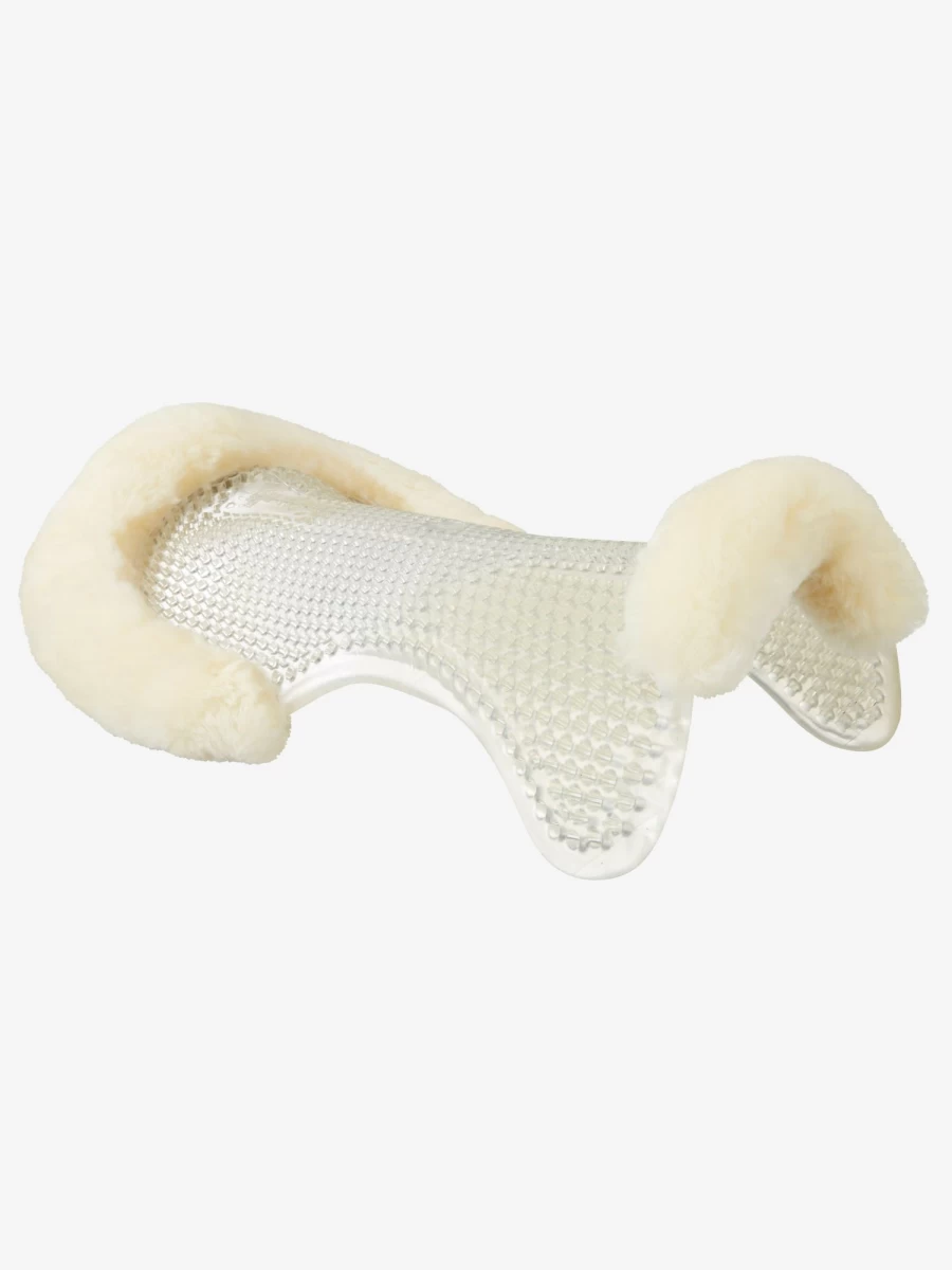 LeMieux Natural Gel Lambskin Half Pad Front Riser - One Size Equestrian Saddle Pad
