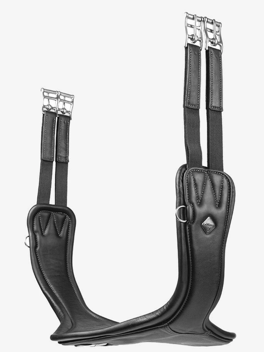 LeMieux Gel-Tek Anatomic Long Stud Girth - Black Equestrian Horse Riding Girth
