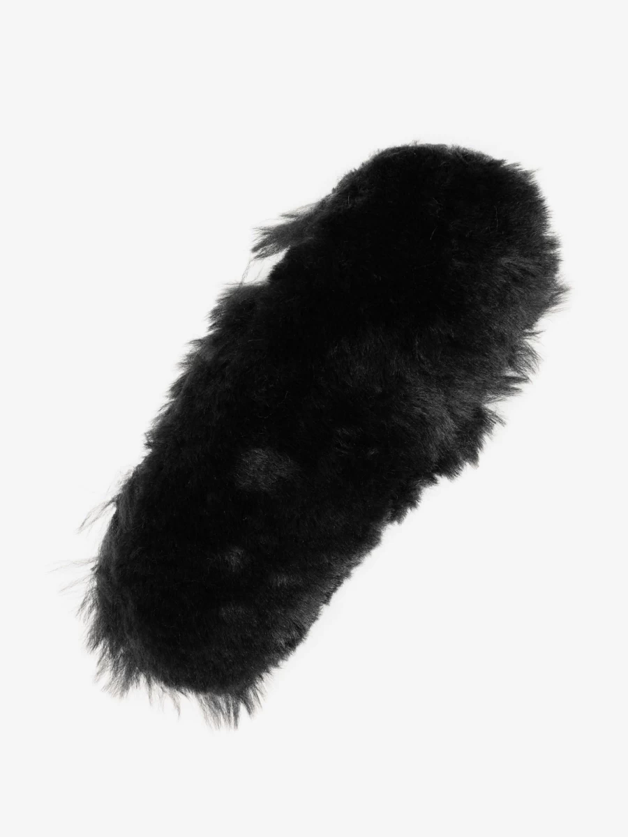 LeMieux Simuwool Chin/Noseband Guard - Breathable Black Horse Accessory, One Size Fits All