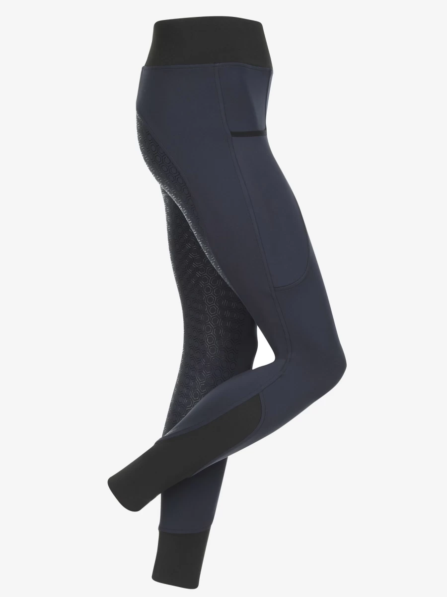 LeMieux Pull On Riding Breeches in Navy - Comfortable Equestrian Trousers for Horse Riding