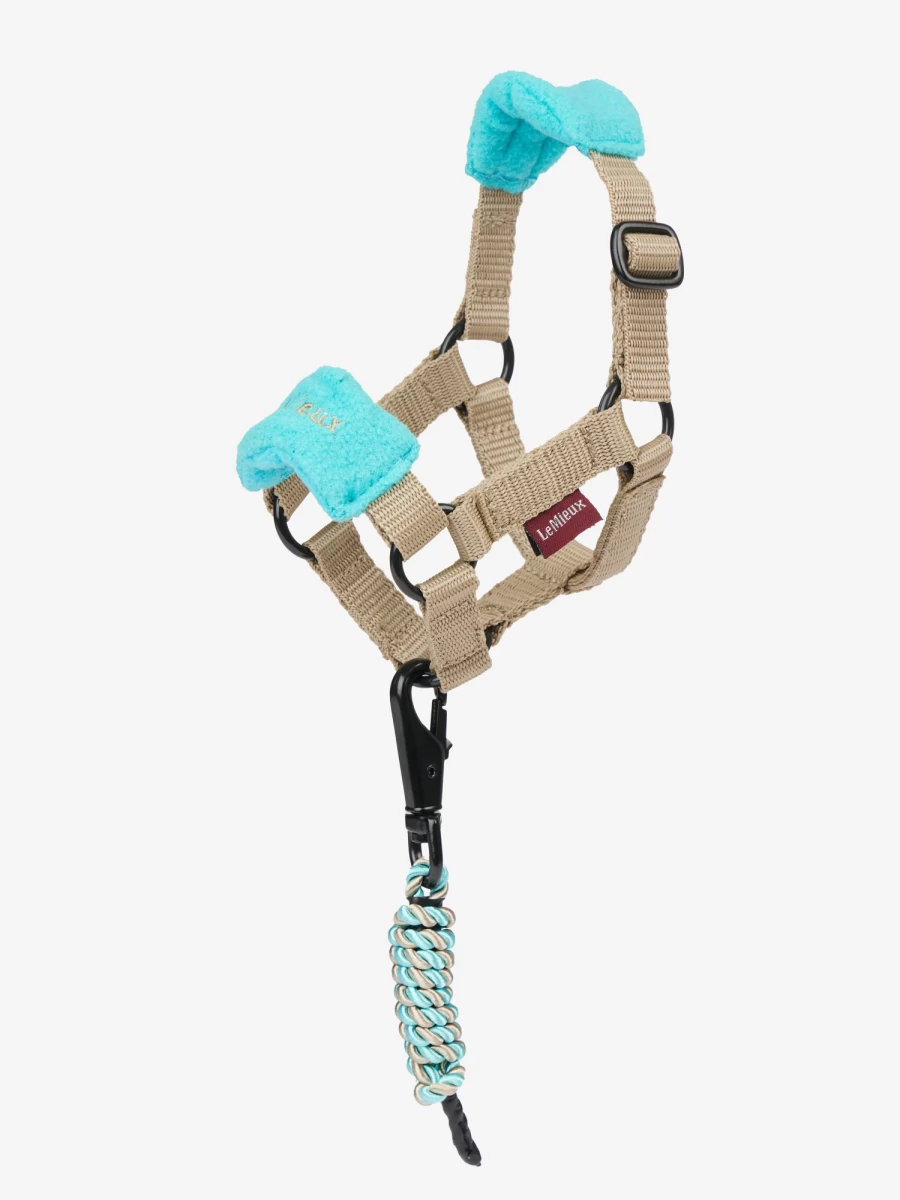 LeMieux Azure Blue Pony Vogue Headcollar - Adjustable One Size Equestrian Horse Accessory