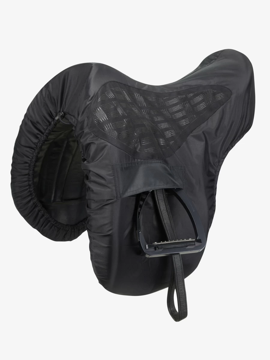 LeMieux Black Dressage Ride On Saddle Cover - One Size Fits All Equestrian Saddles