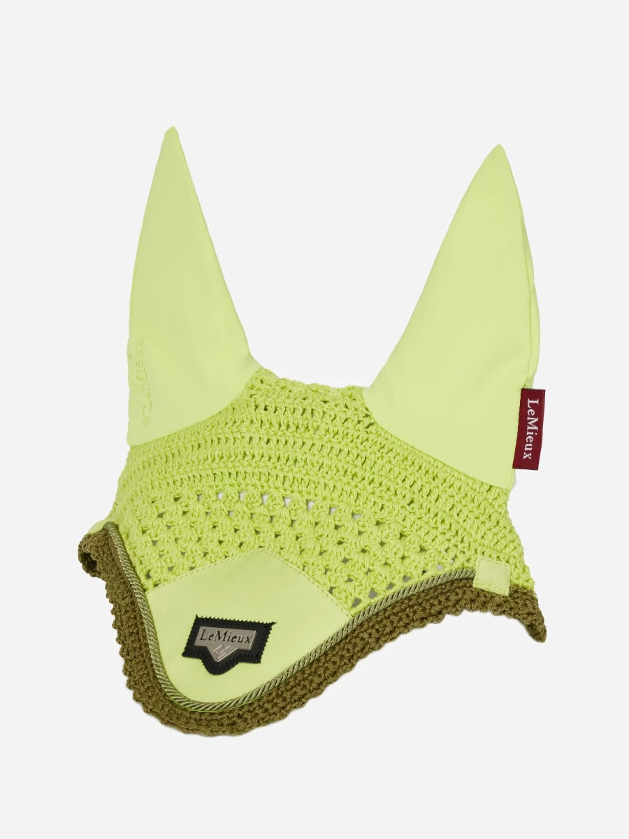 LeMieux Loire Fly Hood with Kiwi Print – Lightweight Horse Fly Mask for Sun & Insect Protection