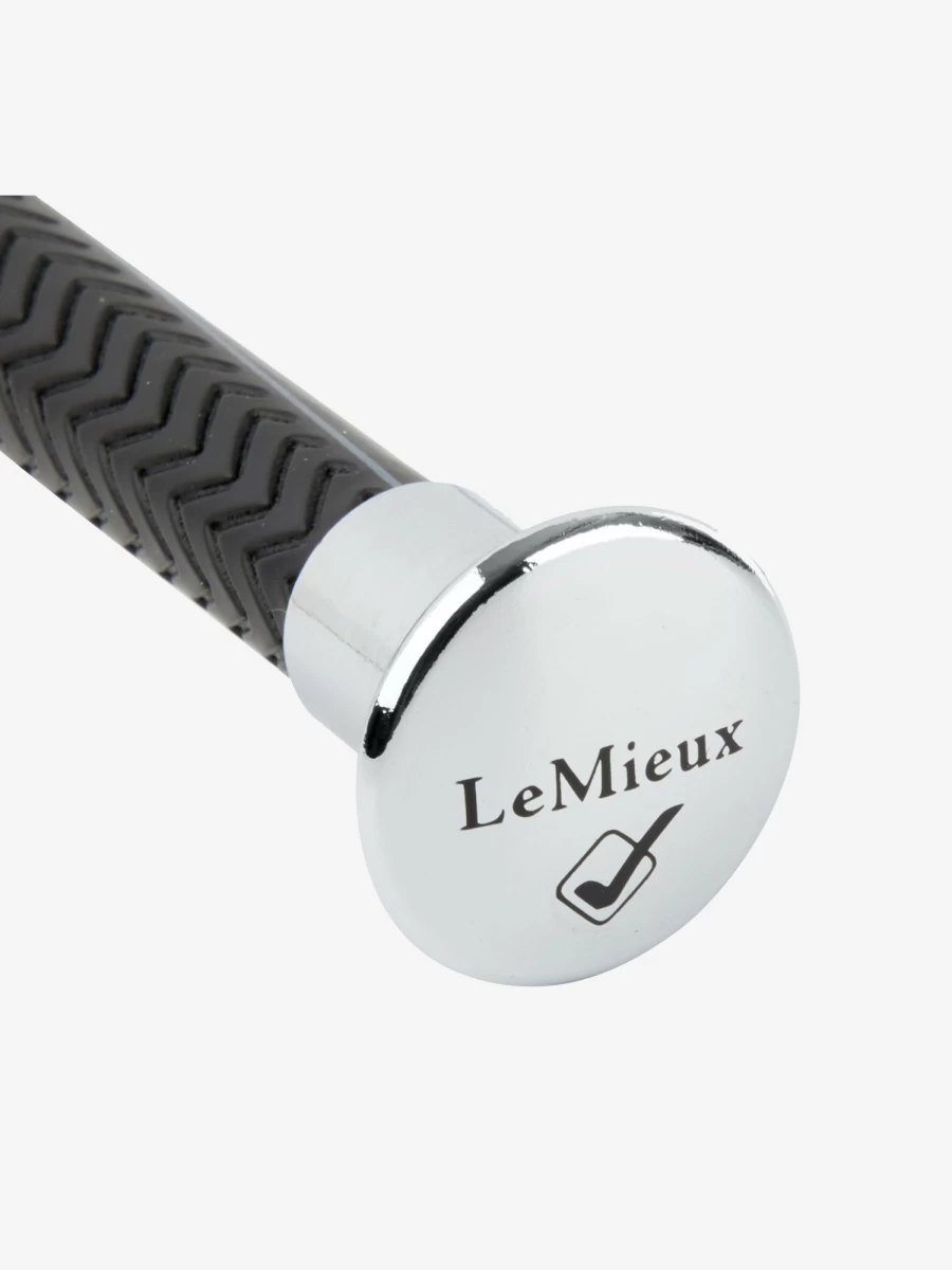 LeMieux Legrip Schooling Whip - Black Equestrian Training Whip for Horse Riding