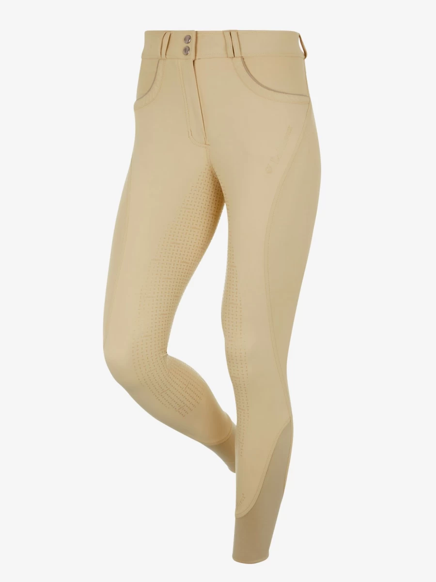 LeMieux Amara II Breech Full Seat Equestrian Riding Pants in Beige