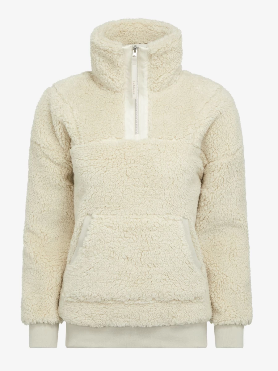 LeMieux Tara Teddy Fleece Natural - Soft & Warm Equestrian Fleece for Comfort & Style
