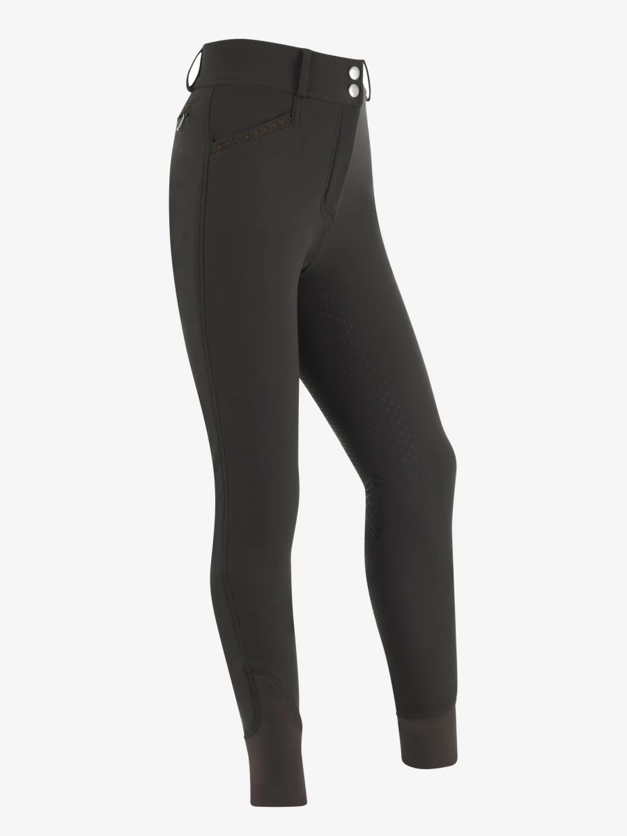 LeMieux Young Rider St Tropez Breech in Liquorice - Equestrian Riding Pants for Comfort & Style