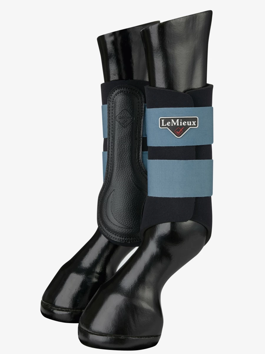 LeMieux Grafter Brushing Boots in Ice Blue – Premium Horse Boots for Protection & Style