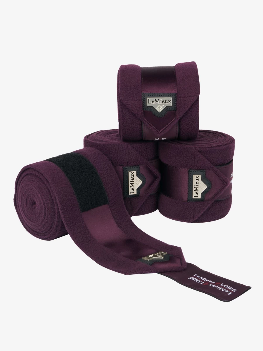 LeMieux Loire Polo Bandages Fig - Breathable Horse Bandages for Secure Fit