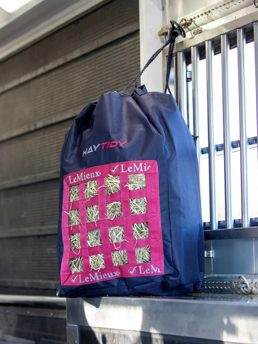 LeMieux Navy Hay Tidy Bag - One Size Equine Feed Storage & Organizer